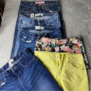 Vigoss Kids Jeans - Blue, Yellow, Floral